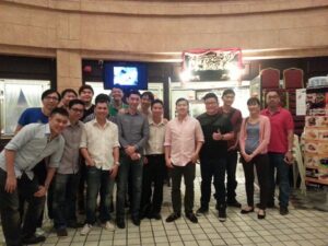 A group shot with my students from Singapore